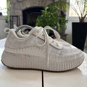 Dream Pairs Shoes Womens 10 Platform Sneakers White Faux Leather SDFN2379W